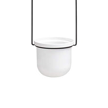 Load image into Gallery viewer, Umbra 1011748-660 Triflora Hanging Planter for Window, Indoor Herb Garden, White/Black, Triple