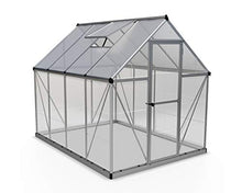 Load image into Gallery viewer, Palram HG5508 Hybrid Hobby Greenhouse, 6' x 8' x 7', Silver