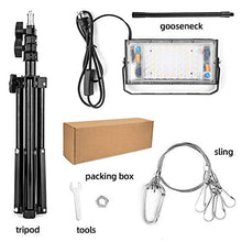 Load image into Gallery viewer, LBW Grow Light with Stand, Full Spectrum 150W LED Floor Plant Light for Indoor Plants, Grow Lamp with On/Off Switch, Adjustable Tripod Stand 15-48 inches