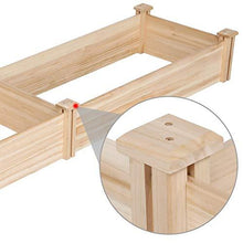 Load image into Gallery viewer, Yaheetech Raised Garden Bed Kit - Wooden Elevated Planter Garden Box for Vegetable/Flower/Herb Outdoor Solid Wood 96.7 x 24.6 x 10.6inches