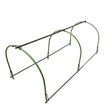 Load image into Gallery viewer, F.O.T 6Pcs(25.6" x 23.6") Greenhouse Hoops,Plant Support Garden Stakes, Rust-Free Grow Tunnel 4.9ft Long Steel with Plastic Coated Support Hoops Frame for Garden Fabric, Plant Support Garden Stakes