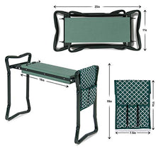 Load image into Gallery viewer, Garden Kneeler And Seat - Protects Your Knees, Clothes From Dirt & Grass Stains - Foldable Stool For Ease Of Storage - EVA Foam Pad - Sturdy and Lightweight - Bench Comes With A Free Tool Pouch!