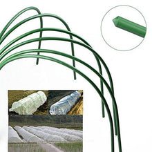 Load image into Gallery viewer, F.O.T 6Pcs(25.6" x 23.6") Greenhouse Hoops,Plant Support Garden Stakes, Rust-Free Grow Tunnel 4.9ft Long Steel with Plastic Coated Support Hoops Frame for Garden Fabric, Plant Support Garden Stakes