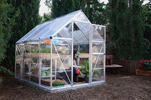 Load image into Gallery viewer, Palram HG5508PH Hybrid Hobby Greenhouse w/Plant Hangers, 6' x 8' x 7', Silver