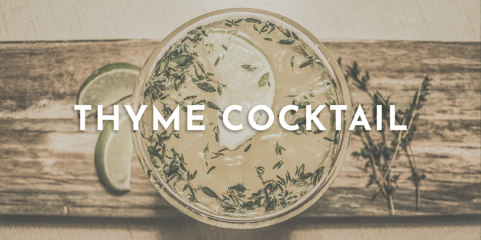 Sparkling Summer Thyme Cocktail