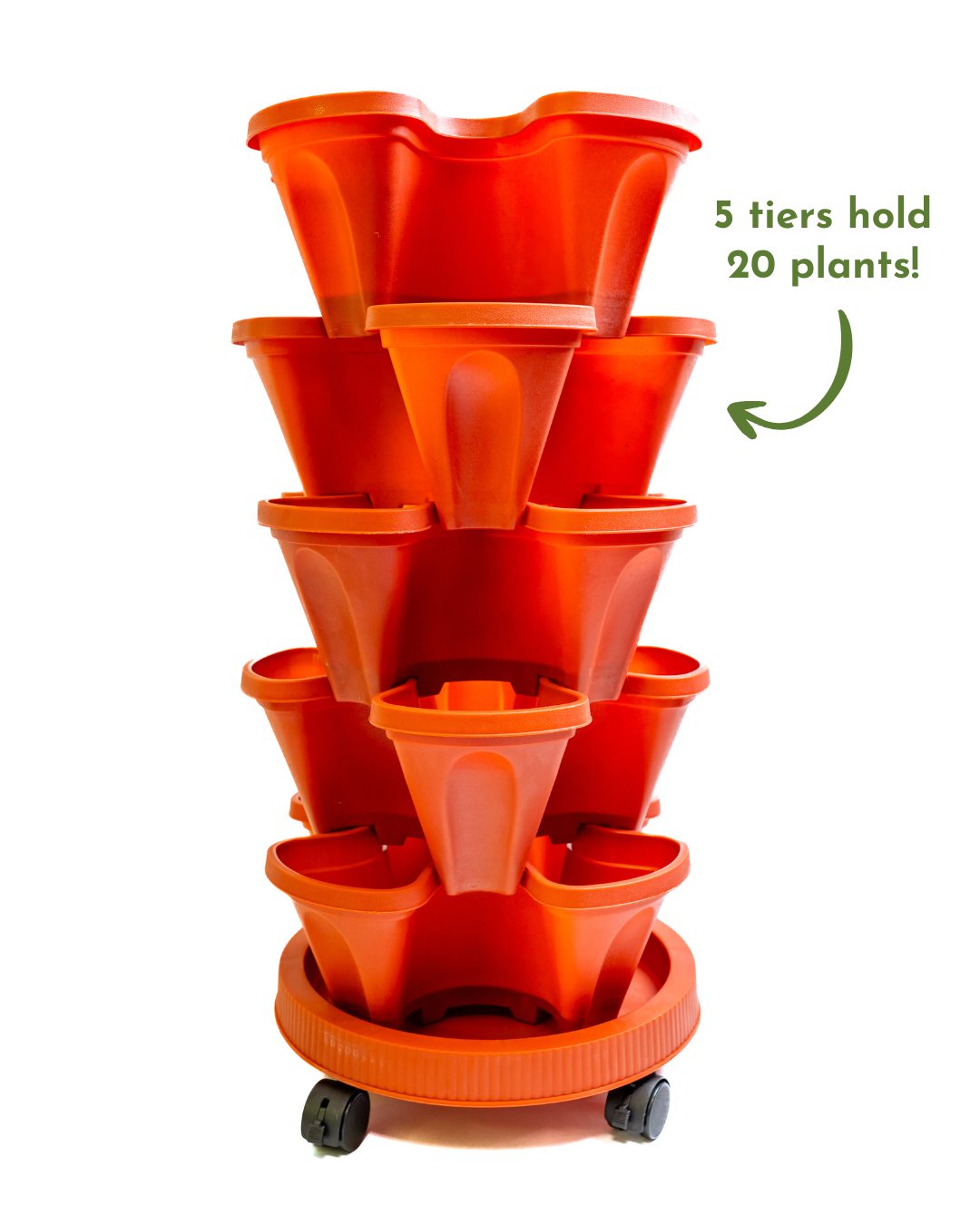 tiered self watering planter Stackable Planter Garden Kit – Leaf'd Box