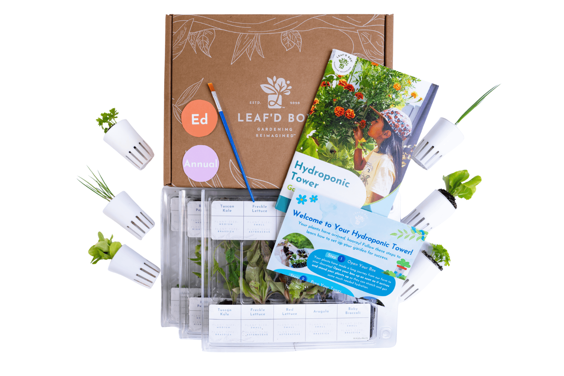 Outdoor Hydroponic Tower Refill Subscription (Region 1) with Science Curriculum - Annual