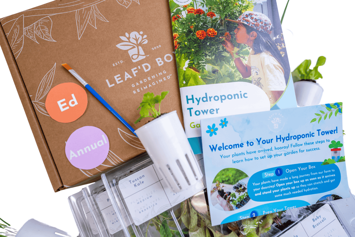 Indoor Hydroponic Tower Refill Subscription with Science Curriculum - Annual