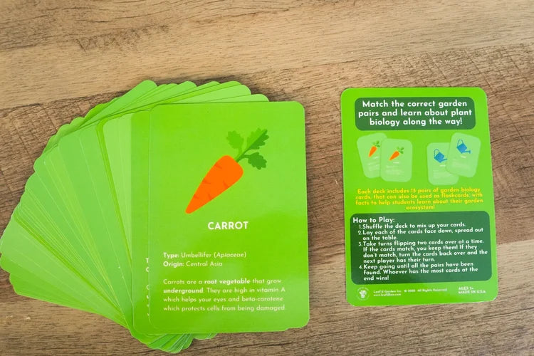 Plant Education Matching and Memory Card Game