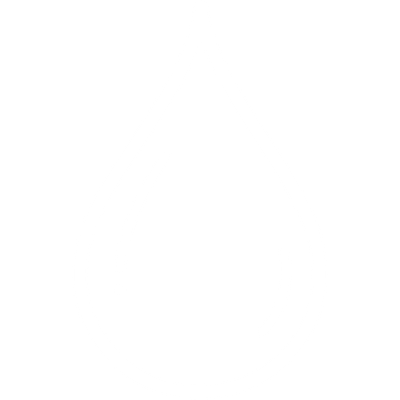 White outline of a water drop representing clean water.
