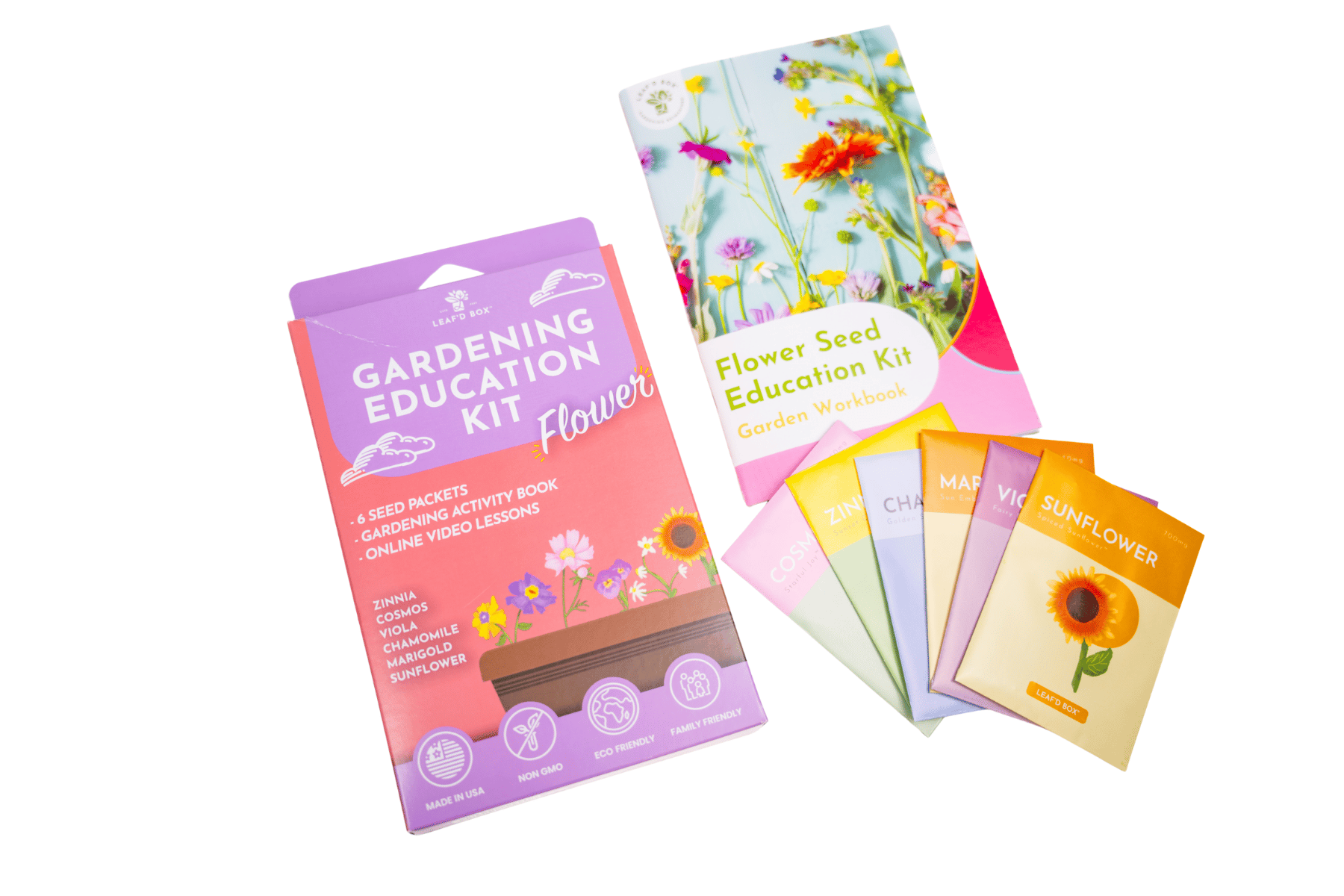 Flower Gardening Education Seed Kit with Science Curriculum