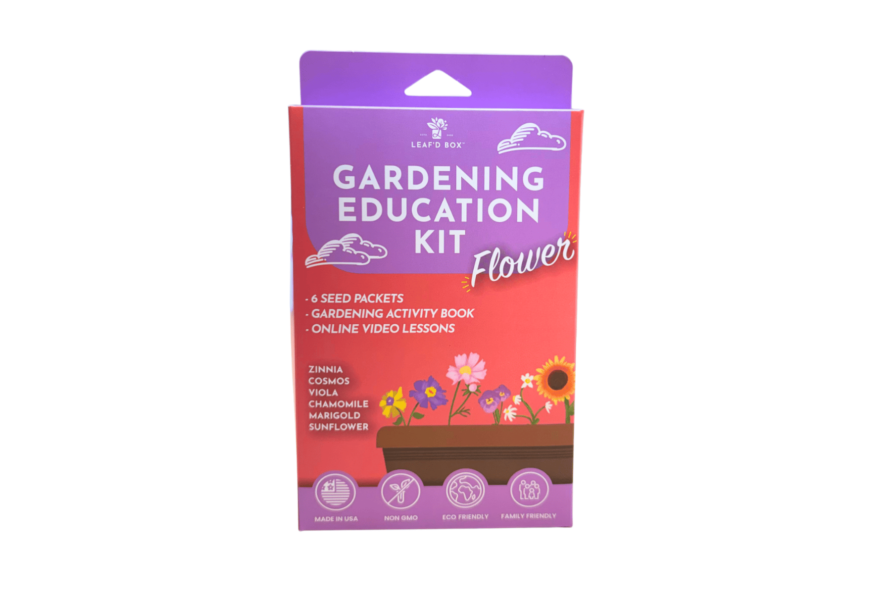 Flower Gardening Education Seed Kit with Science Curriculum