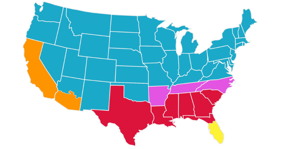 Growing regions map