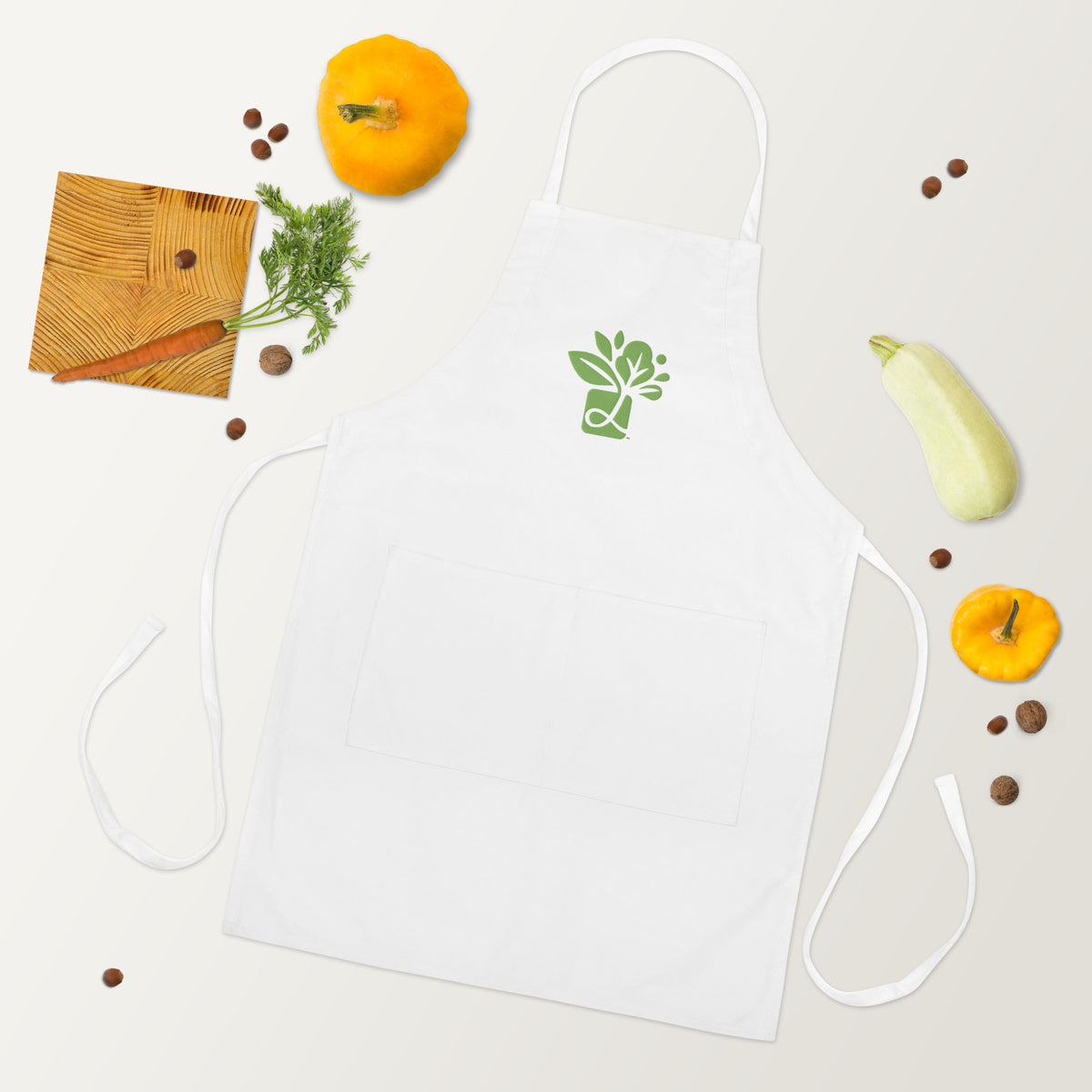 Leaf'd Box Embroidered Garden Apron