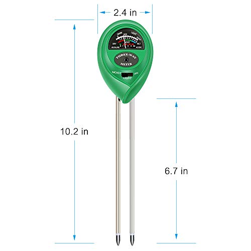 3-in-1 Soil Tester Kit for Garden, Farm, Lawn, Indoor and Outdoor Moisture,  Light and PH Testing (No Batteries Required) B07R4RPS54 - The Home Depot