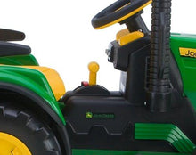 Load image into Gallery viewer, Peg Perego John Deere Ground Force Tractor with Trailer
