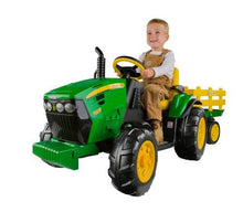 Load image into Gallery viewer, Peg Perego John Deere Ground Force Tractor with Trailer
