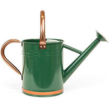 Load image into Gallery viewer, Best Choice Products 1-Gallon Lightweight Galvanized Steel Gardening Watering Can w/O-Ring, Top Handle, and Copper Accents, Green
