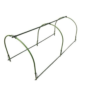 F.O.T 6Pcs(25.6" x 23.6") Greenhouse Hoops,Plant Support Garden Stakes, Rust-Free Grow Tunnel 4.9ft Long Steel with Plastic Coated Support Hoops Frame for Garden Fabric, Plant Support Garden Stakes