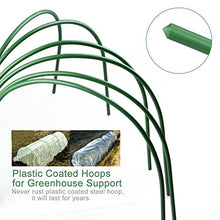 Load image into Gallery viewer, ASSR 6Pack Greenhouse Support Hoops, 4ft Long Steel Plastic Coated Hoops Garden Grow Tunnel
