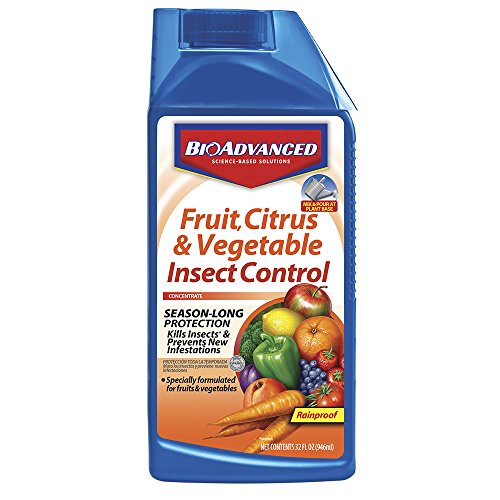 BioAdvanced 701520A Fruit, Citrus & Vegetable Insect Control for Edible Gardening Concentrate, 32-Ounce