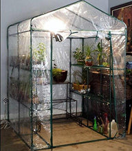 Load image into Gallery viewer, Home-Complete HC-4202 Walk-In Greenhouse- Indoor Outdoor with 8 Sturdy Shelves-Grow Plants, Seedlings, Herbs, or Flowers In Any Season-Gardening Rack
