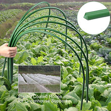 Load image into Gallery viewer, ASSR 6Pack Greenhouse Support Hoops, 4ft Long Steel Plastic Coated Hoops Garden Grow Tunnel

