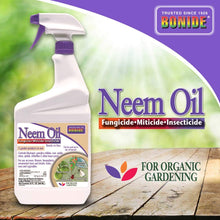 Load image into Gallery viewer, Bonide (BND022) - Ready to Use Neem Oil, Insect Pesticide for Organic Gardening (32 oz.)
