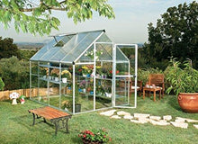 Load image into Gallery viewer, Palram HG5508PH Hybrid Hobby Greenhouse w/Plant Hangers, 6&#39; x 8&#39; x 7&#39;, Silver
