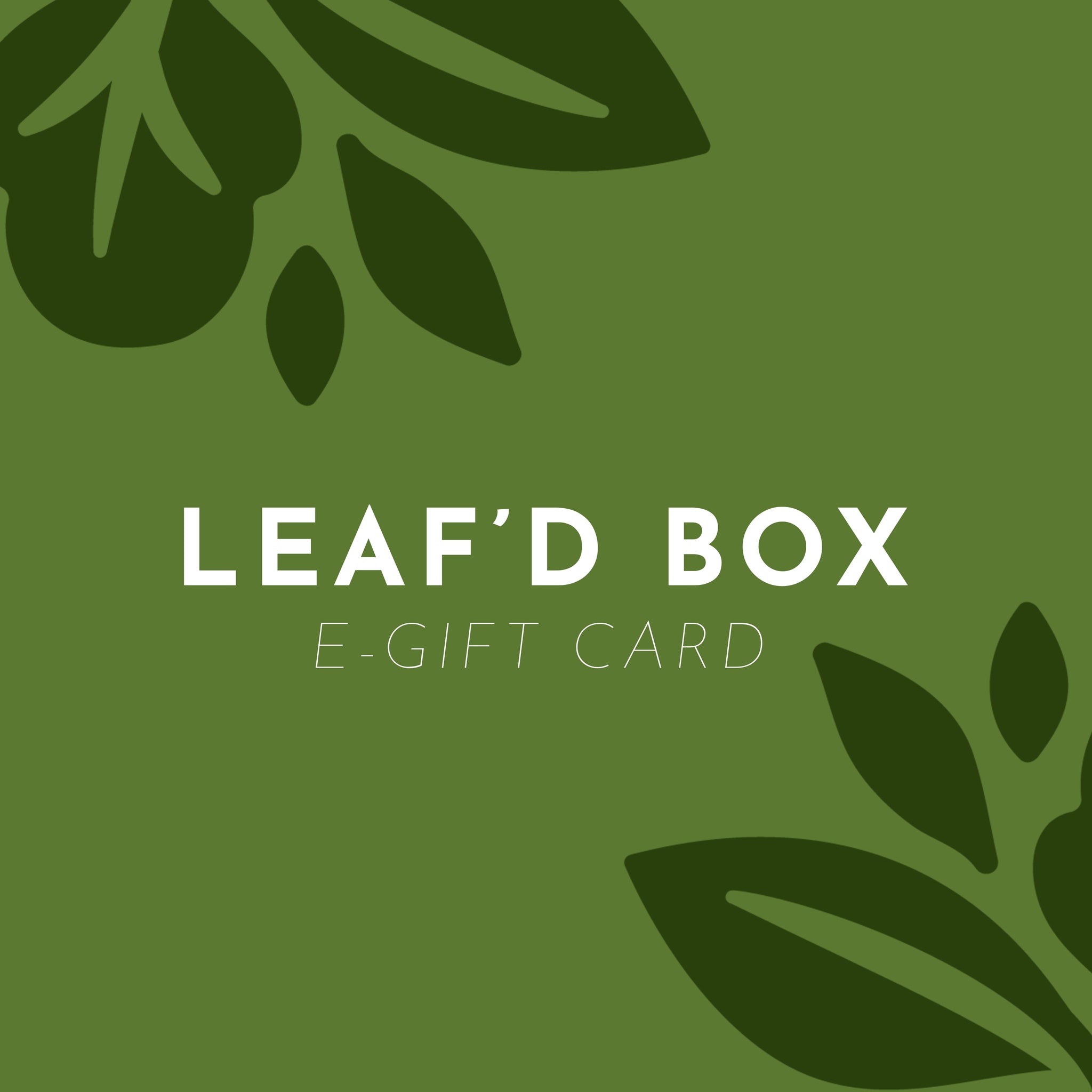 Leaf'd Box Gift card